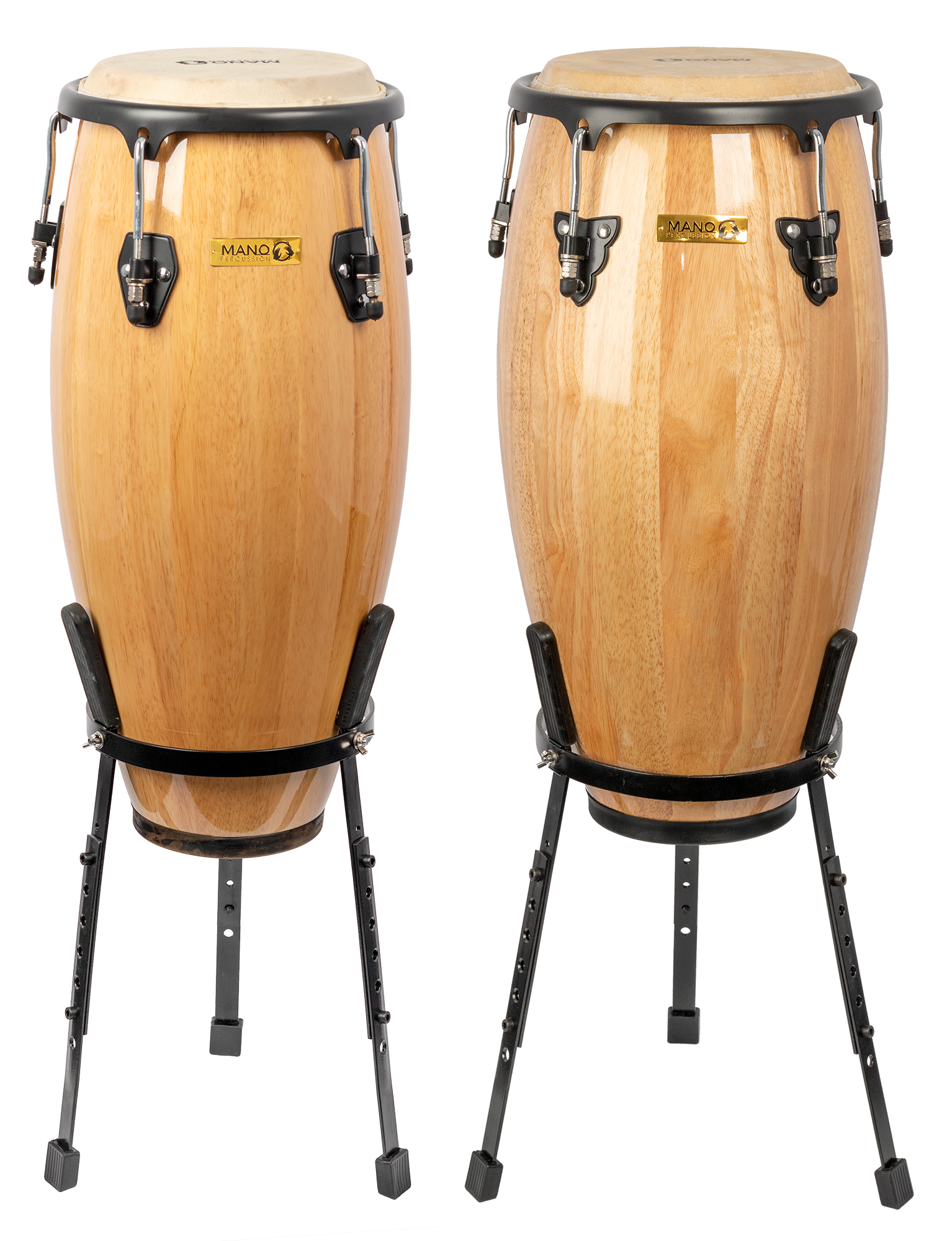 Mano Percussion | MP1601BSN | Congas with Stands | Natural Mano Percussion | MP1601BSN | Congas with Stands | Natural